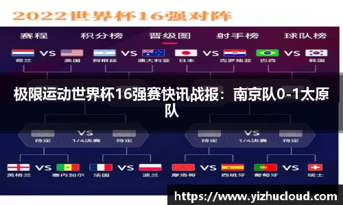 极限运动世界杯16强赛快讯战报：南京队0-1太原队